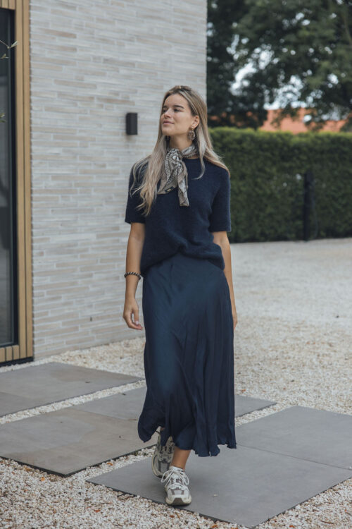 Loesjes basic knit donkerblauw