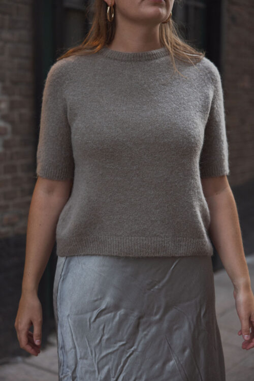 Loesjes basic knit taupe