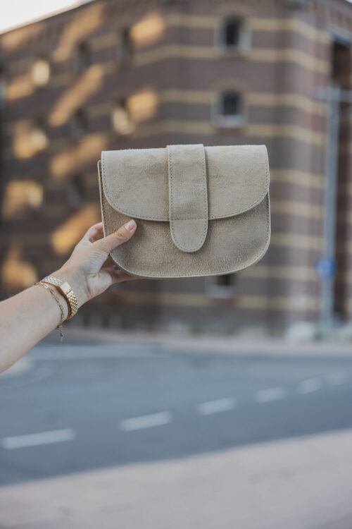 Loesjes moon tasje suède beige