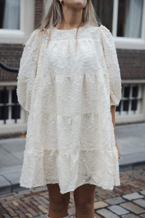 Loesjes feather jurkje off white