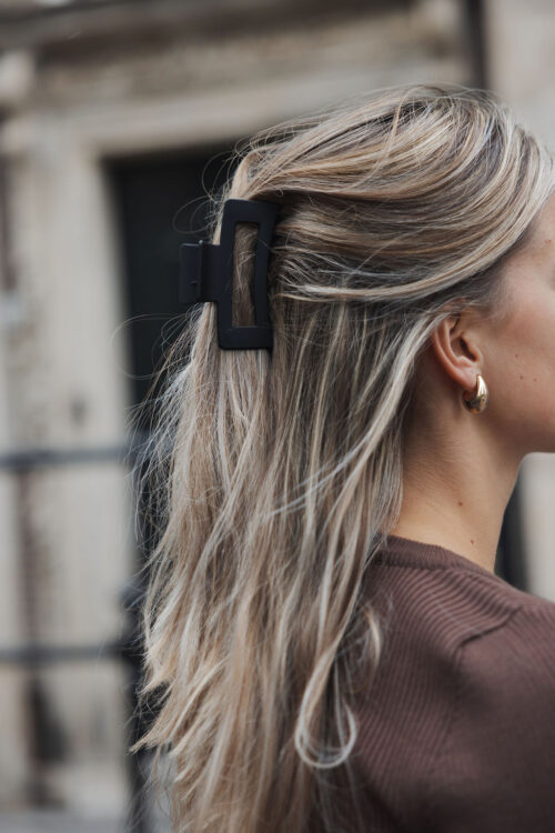 Loesjes haarclip zwart