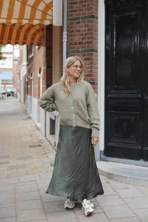 Loesjes fall vestje groen