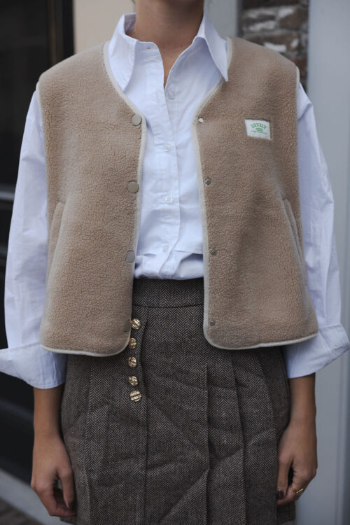 Loesjes teddy gilet zand