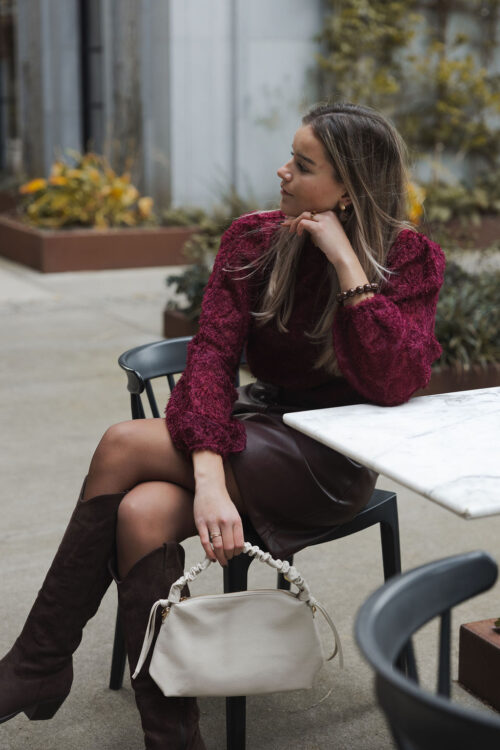 Loesjes feather blousje bordeaux