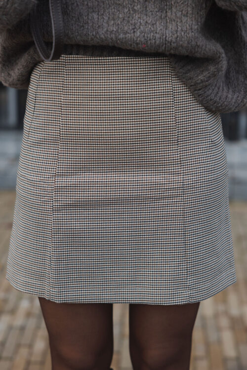 Loesjes ruit rokje bruin