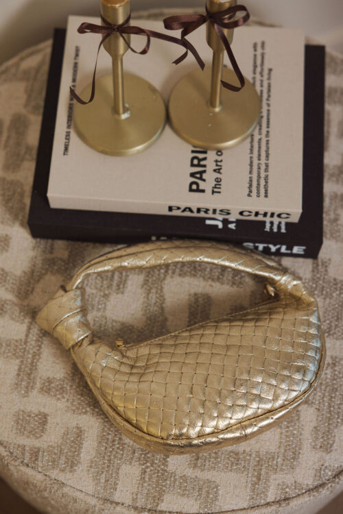 Loesjes christmas tas goud