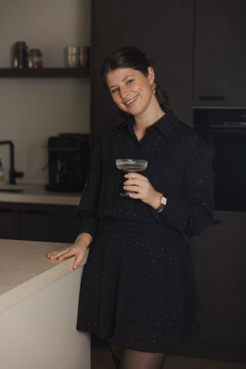 Loesjes sparkle jurkje zwart