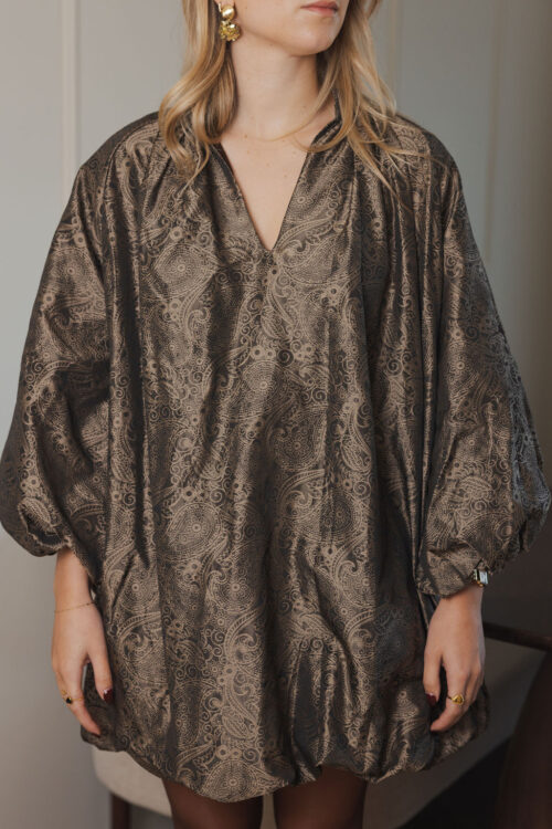 Loesjes ballon jurk goud