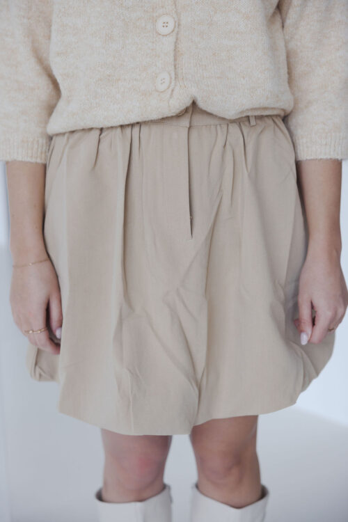 Loesjes ballon rokje beige