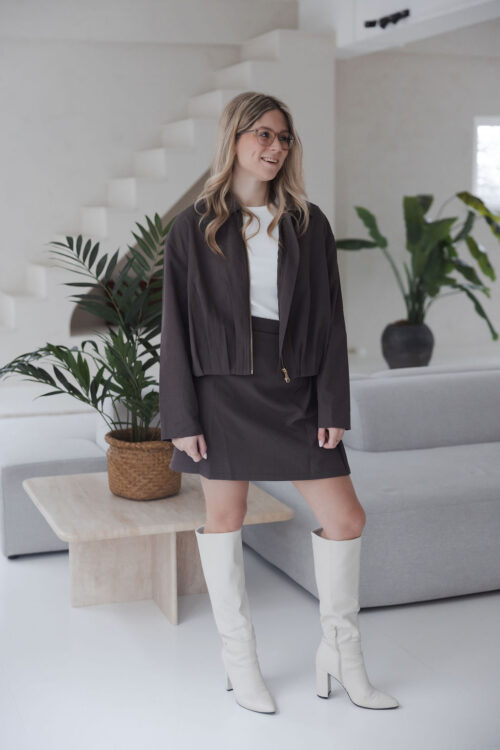 Loesjes casual rokje bruin