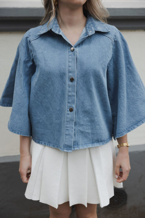 Loesjes wijd denim blousje