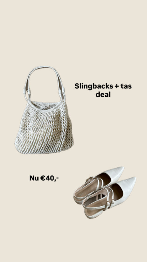 Slingbacks + tas deal