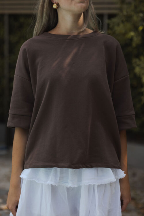 Loesjes sweatshirt bruin