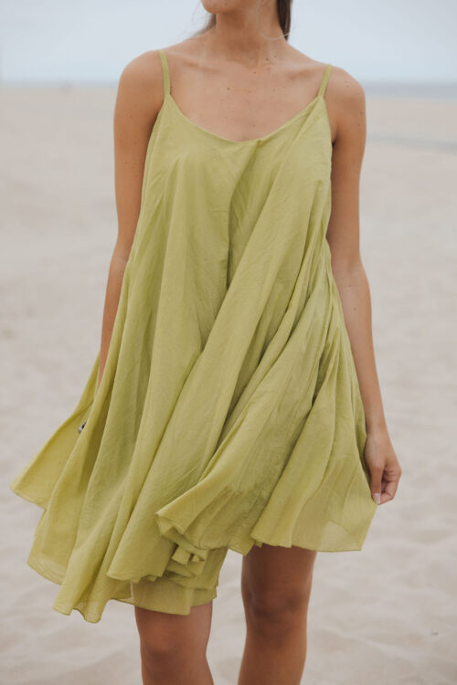 Loesjes strand jurkje groen