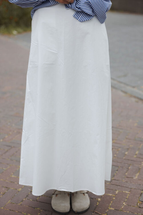 Loesjes katoenen rok wit