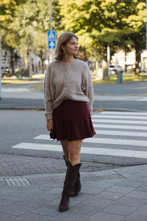Loesjes fall vestje taupe