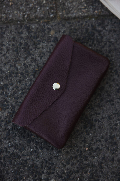 Loesjes leren portemonneetje bordeaux
