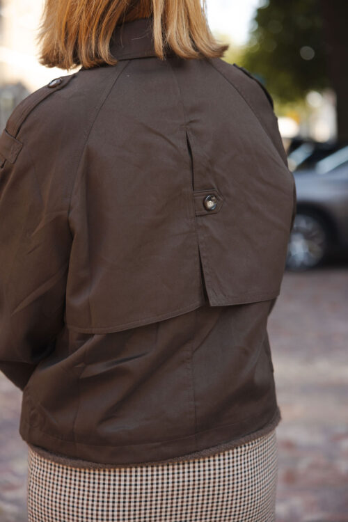Loesjes trenchcoat jasje donkerbruin