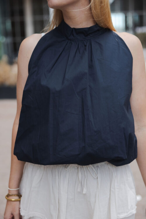 Loesjes halter topje donkerblauw