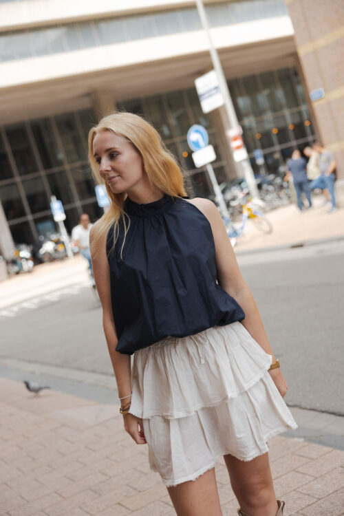 Loesjes halter topje donkerblauw