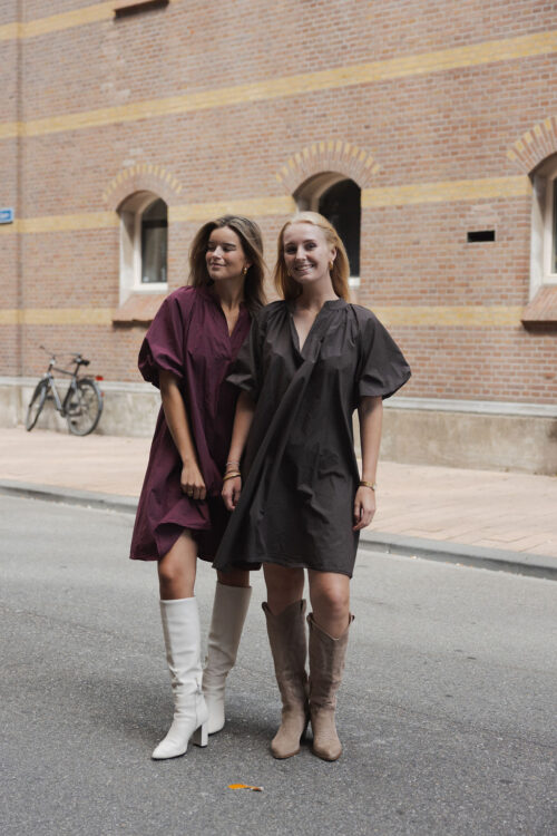 Loesjes jurkje wide donkerbruin