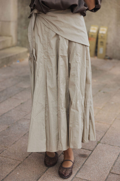 Loesjes rok camel met sjaal