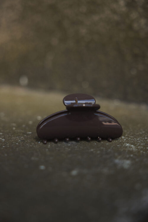 Loesjes haarclip donkerbruin