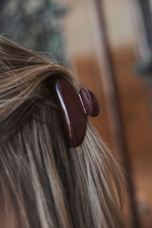 Loesjes haarclip bordeaux
