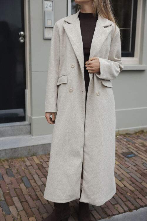 Loesjes autumn mantel jas beige