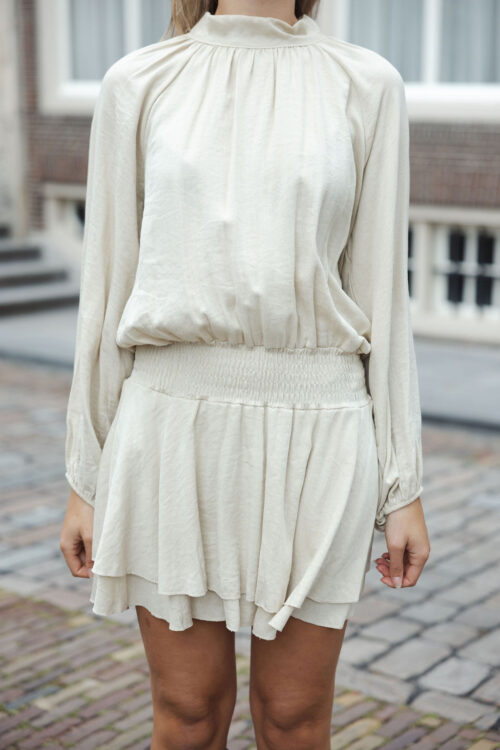 Loesjes layer jurkje beige