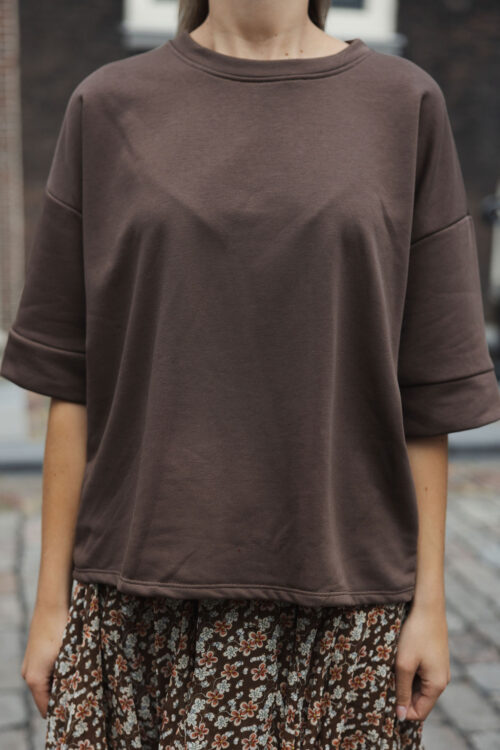 Loesjes sweatshirt bruin