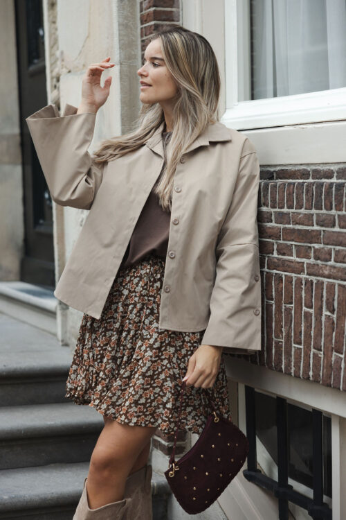 Loesjes blouse jacket beige