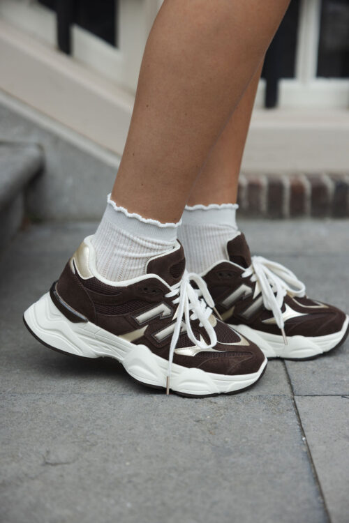 Loesjes fall sneakers bruin