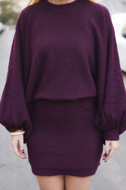 Loesjes cozy setje burgundy