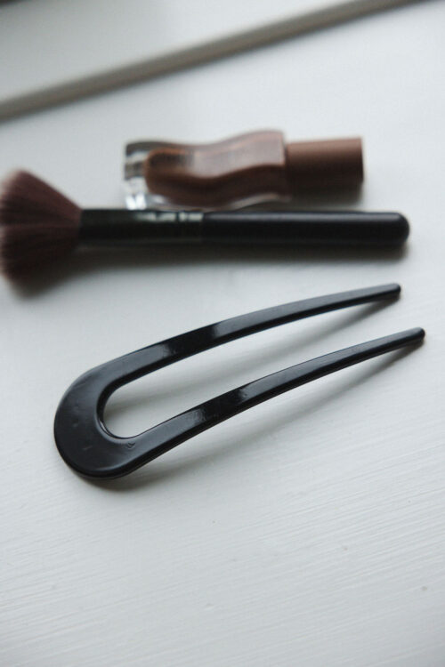 Loesjes haarpin donkerbruin