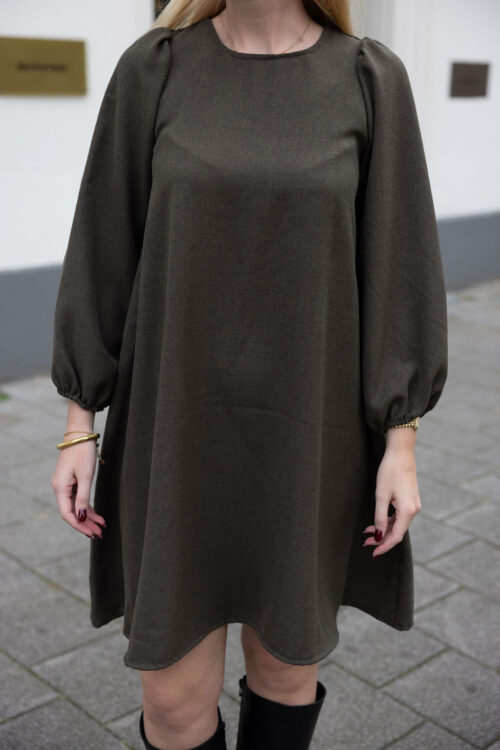 Loesjes wide jurkje army green
