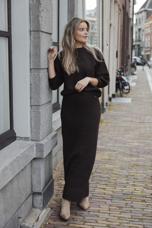Loesjes winter set donkerbruin