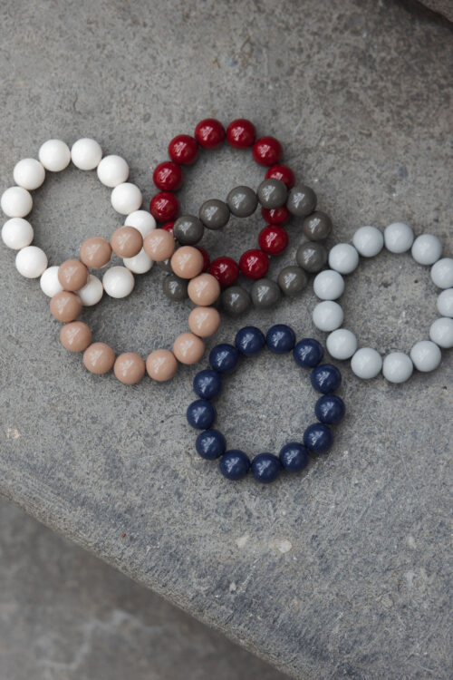 Loesjes kralen armbandje donkerblauw