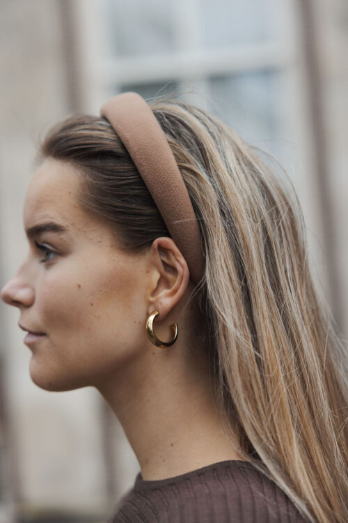 Loesjes haarband lichtbruin