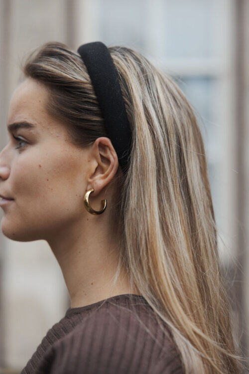 Loesjes haarband zwart