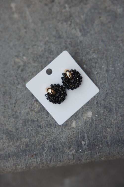 Loesjes oorbellen small zwart