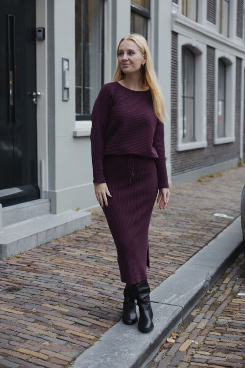Loesjes comfy set burgundy